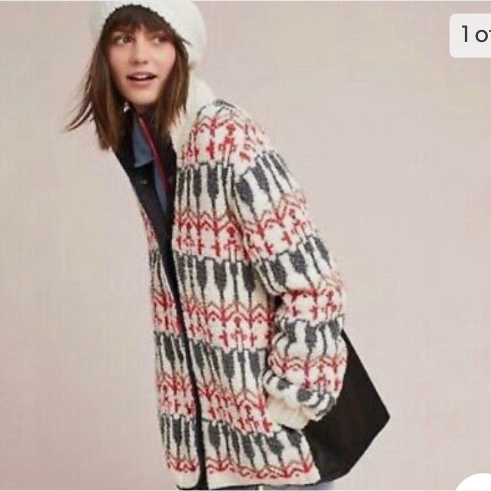 Anthropologie Sleeping On Snow wool blend fleece Jacket Women's - Size XS